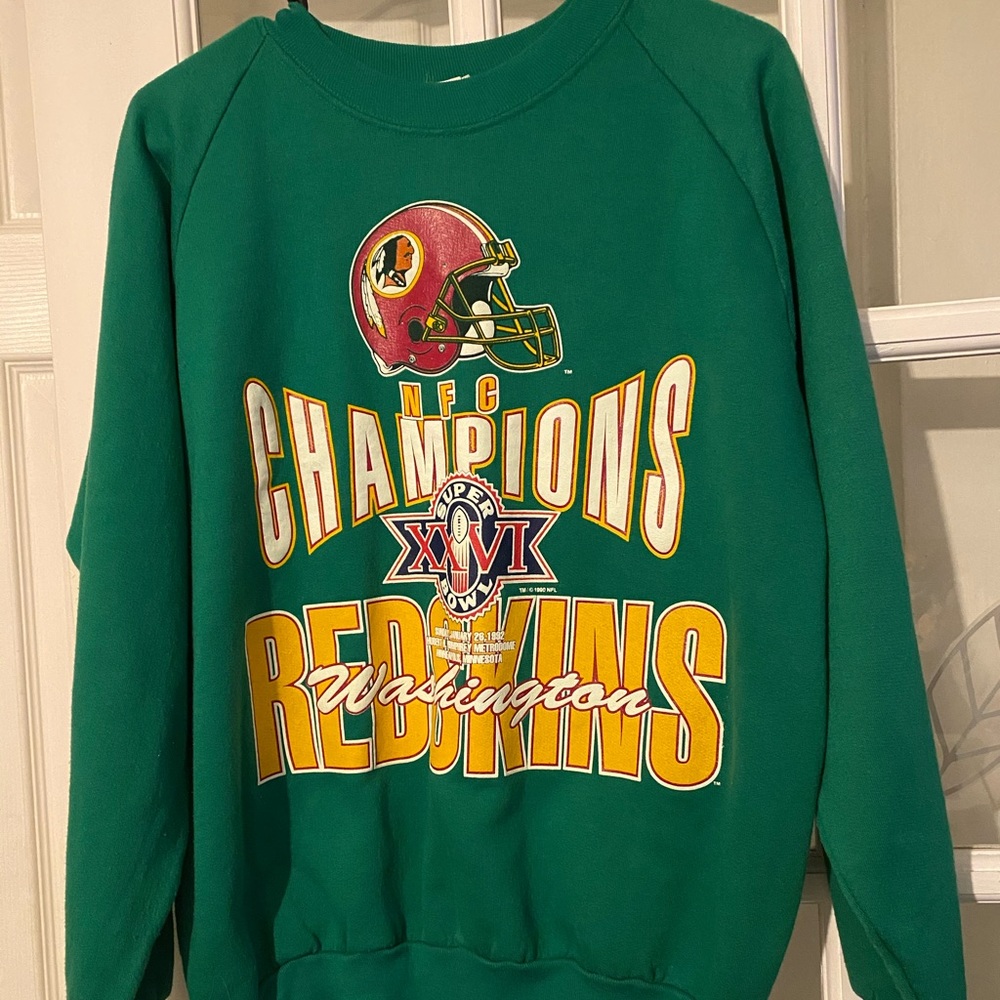 Unisex Green Redskins sweatshirt